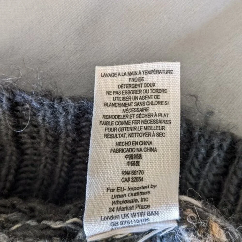 Free People Fair Isle Snow Bunny Sweater Small